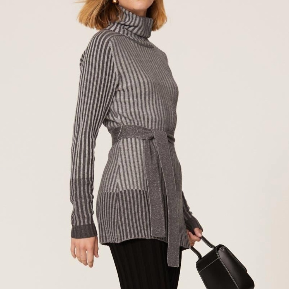 Tome Collective Ribbed Sweater Knit Merino TMEC8 wool size Med EUC